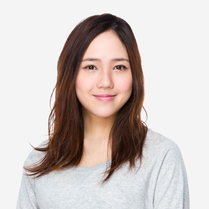 cara de mujer china sonriendo